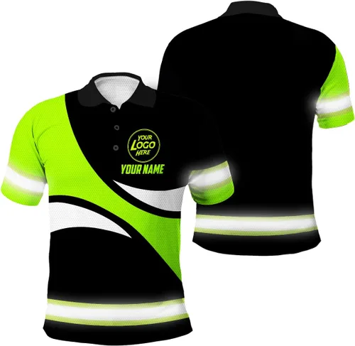 Vista 14 de Uniform Company - Polo reflectante de alta visibilidad para hombres y mujeres, polo de seguridad, ropa de trabajo para trabajadores