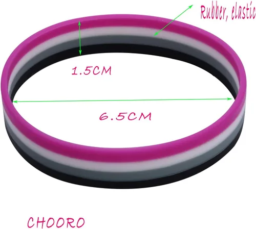 Vista 2 de CHOORO Pulsera LGBT Orgullo Gay Pulseras de Goma de Silicona Arco Iris Pulseras LGBTQ Joyería Orgullo Gay Regalos