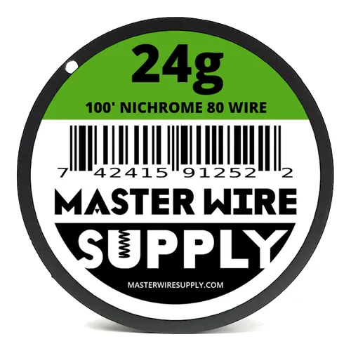 Vista 2 de Nicromo 80-100' - Alambre calibre 24 - 100 pies - 0.51 mm - 0.02 pulgadas - Fabricado en EE. UU. - Master Wire Supply