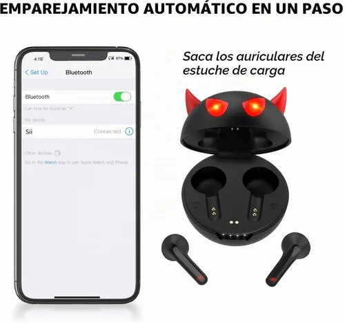 Vista 3 de Auriculares inalámbricos Bluetooth, nuevos auriculares inalámbricos para niños 2024 con reducción de ruido Bluetooth 5.1, impermeables, auriculares