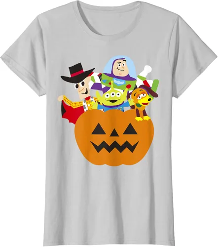 Vista 14 de Disney Pixar Toy Story - Camiseta de calabaza de Halloween, Negro