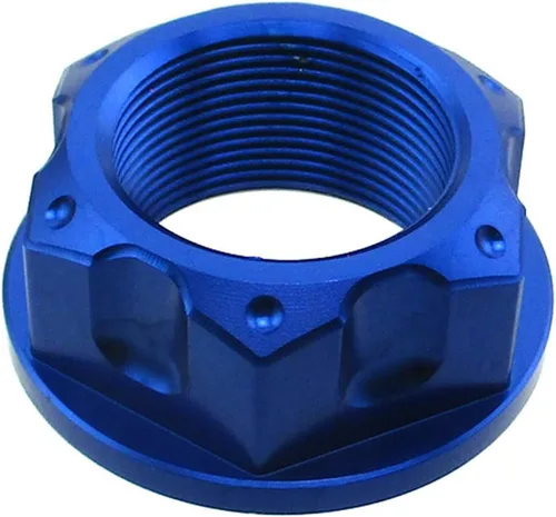 Vista 3 de DJ-Motor Tuerca de vástago de dirección azul M22 para TTR50 TTR110 TTR125 Pit Dirt Bike