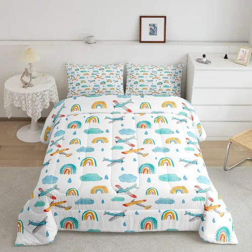 Vista 20 de Erosebridal Juego de edredón de camión de bomberos para niños, juego de ropa de cama de panal rojo brillante con diseño de panal de abeja