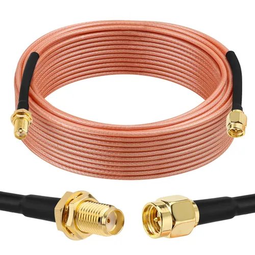Vista 16 de XRDS -RF Cable SMA de 1 pie, macho SMA a mamparo hembra SMA RG316 SMA Cable de extensión para 4G LTE Router celular SDR USB Dongle receptor