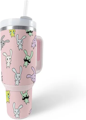 Vista 19 de MightySkins Skin - Vaso de vinilo compatible con Stanley The Quencher H2.0 FlowState de 40 onzas, vaca marrón, protectora, duradera y única, fácil