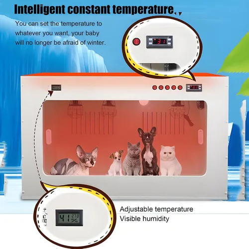 Vista 3 de Cat Incubator for Puppies, Pet Incubator Box, Pet Brooder Nursery with Heating, Cat Whelping Box Pet Incubator Box for Dog, Constant Temperature