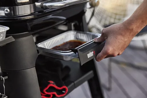 Vista 12 de Weber Lumin - Parrilla de barbacoa eléctrica compacta para exteriores, color negro - Ideal para espacios pequeños como patios, balcones y terrazas