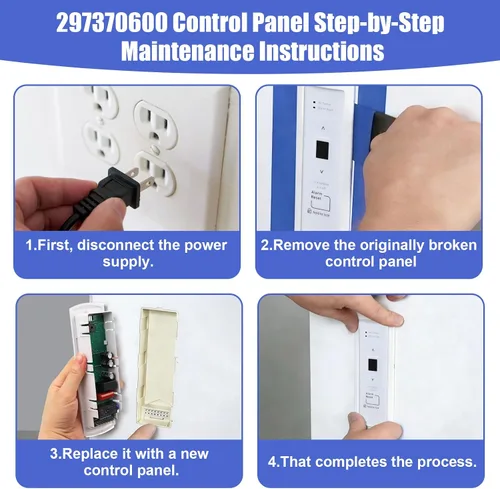 Vista 7 de Placa de control electrónico del congelador 297370600 - Sustituye a 297241800, 297366100