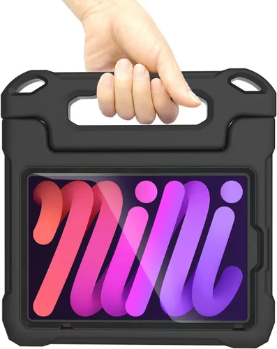 Vista 7 de Funda infantil para iPad de 8.3" Mini 7 (A17 Pro) 2024/(A15) 2021 6ª/7ª Negro