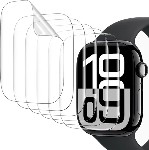 Vista 10 de Misxi 6 unidades Protector de pantalla de TPU suave transparente para Apple Watch Series 3 Series 2 Series 1 38mm, Protector de pantalla de alta