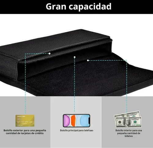 Vista 3 de ykooe Funda de nailon resistente compatible con iPhone 17, 16, 15, 14, 13, 12 y modelos Pro, Galaxy S25, S24, S23, S22, S21, soporte para cinturón