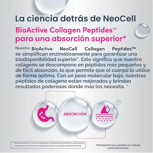 Vista 6 de NeoCell Píldoras de Péptidos de Colágeno 360 Comprimidos con Vitamina C Suplemento para Mujeres y Hombres Suplemento para mujeres y hombres