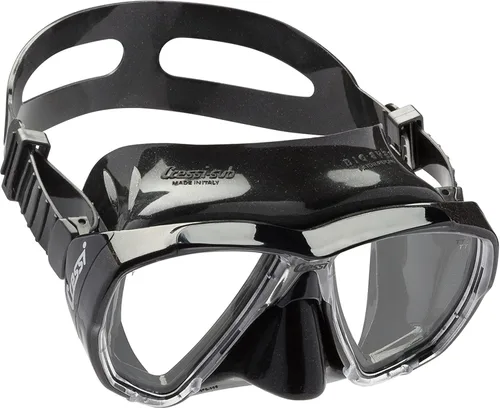 Vista 8 de Cressi Máscara de buceo para adultos con lente inclinada para buceo - Big Eyes: Made in Italy