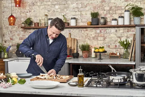 Vista 5 de Jamie Oliver by Tefal Cooks - Sartén clásica de acero inoxidable (7.9 in)