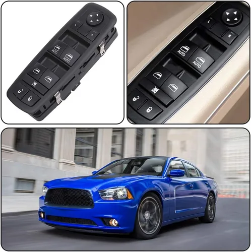 Vista 7 de Obaee Interruptor de ventana delantera izquierda 68231805AA compatible con Chrysler 300 2011-2012, Chrysler 200 2015-2017, Dodge Charger 2011-2014