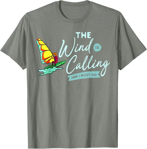 Vista 66 de Windsurfing Board Camiseta Windsurfer, Negro