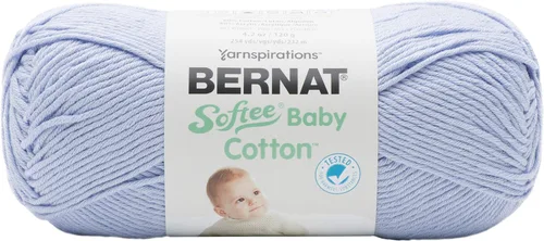 Vista 29 de Bernat Softee Baby Cotton Aqua Mist - Ovillo de lana para bebé, paquete de 3 unidades de 4.25 onzas, mezcla, 3 DK (ligero), 254 yardas