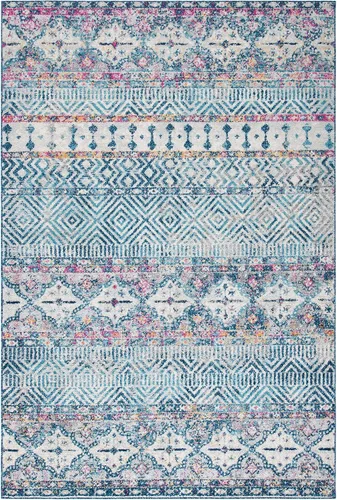 Vista 31 de SAFAVIEH Madison Collection - Alfombra decorativa de 2 pies 3 pulgadas x 4 pies, color carbón y gris, diseño bohemio chic, no desprende pelusa
