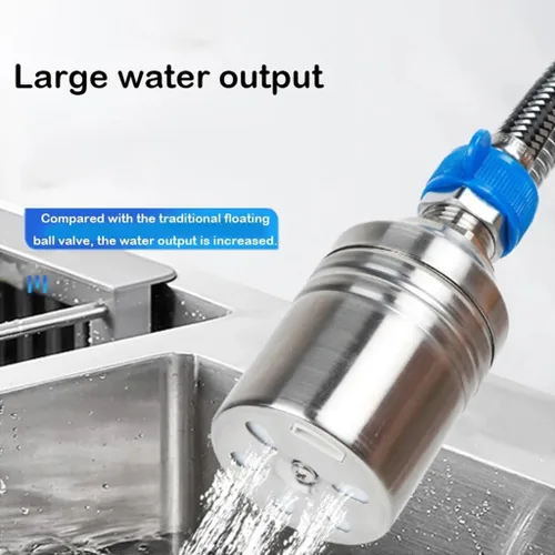 Vista 5 de 1pcs 304 Stainless Steel Floating Ball Valve Automatic Water Level Control Valve Water Tank Water Tower Shutoff Valve(1/2inch)