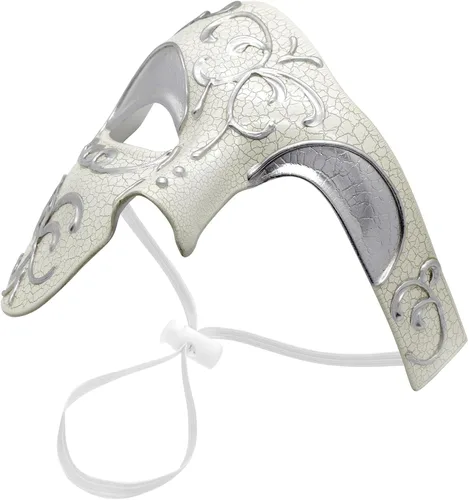 Vista 7 de Thmyo Half Face - Máscara de mascarada de carnaval veneciano para hombre, diseño vintage de Phantom of the Opera