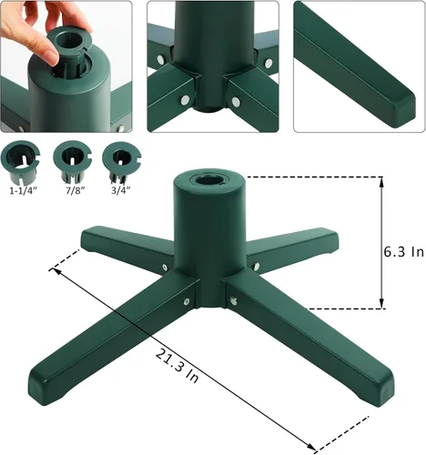 Vista 2 de Soporte para árbol de Navidad artificial, soporte para árbol de Navidad artificial, soporte para árbol de Navidad