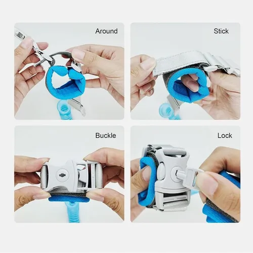 Vista 3 de Correas para niños, niños pequeños y arnés para la seguridad de los niños, correas acolchadas para el hombro para la comodidad de los niños, correa