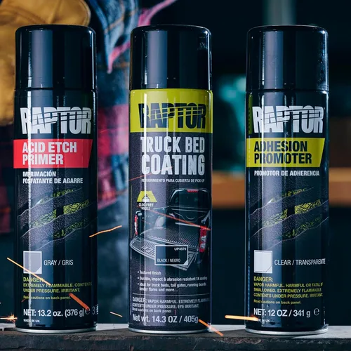 Vista 2 de Raptor Promotor de Adhesión 1K Aerosol, Promotor de Adhesión en Aerosol para Automóviles, Calidad Profesional, Fácil de Usar, Transparente, 12 oz