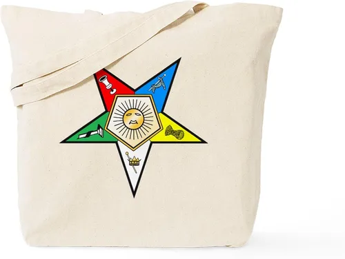 Vista 10 de CafePress Eastern Star Tote Bag Bolsa de lona natural, bolsa de compras de tela, Caqui