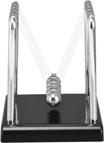 Vista 5 de Pissente Bola de péndulo de equilibrio, bolas de péndulo de metal de equilibrio Newtons, juegos de oficina, decoración de escritorio, accesorios