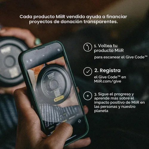 Vista 6 de MiiR Nueva olla Moka estándar, 10 onzas, cafetera duradera para preparar café expreso rico
