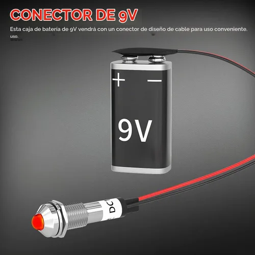 Vista 4 de DAIERTEK Soporte de batería de 9 V con cubierta de conector 9 Vlot Caja de soporte de batería para guitarra Bass Pickup -2 piezas