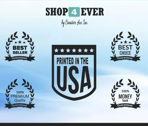 Vista 4 de shop4ever Cali White Bear Cotton Tote California Bolsa de compras reutilizable Eco