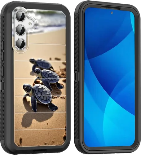 Vista 60 de Funda para Galaxy A15 5G, cuerpo completo, protección contra caídas, a prueba de polvo, resistente de 3 capas, militar, resistente, duradera