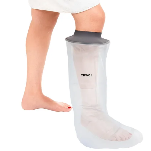 Vista 9 de TKWC INC Funda impermeable para piernas para ducha - Protector de pies hermético (Extra Ancho XL)