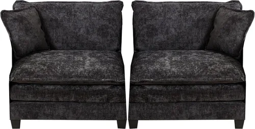 Vista 7 de Sofá modular modular, sofá de nube de 2 plazas con cojín de asiento tapizado de doble capa, tela de felpilla transpirable, sofá moderno