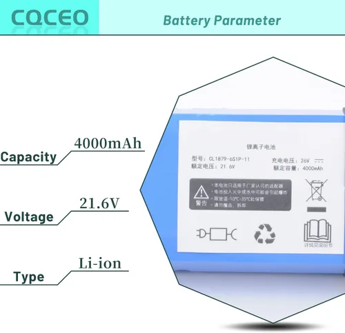 Vista 3 de Reemplazo de batería de aspiradora 4000mAh para Tineco iFloor 3 Floor ONE S3