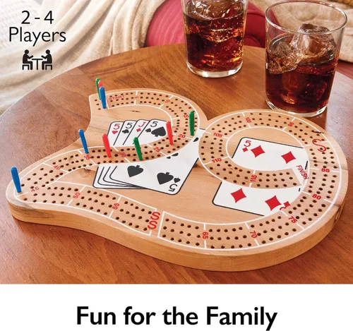 Vista 2 de Mainstreet Classics juego de Cribbage tradicional, de madera, 29 pulgadas (versión US)