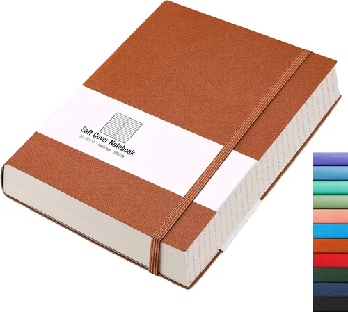 Vista 28 de AHGXG Cuaderno universitario rayado A4 - Cuaderno en blanco A4 extragrande con líneas - 320 páginas de diario grueso para escribir, papel grueso