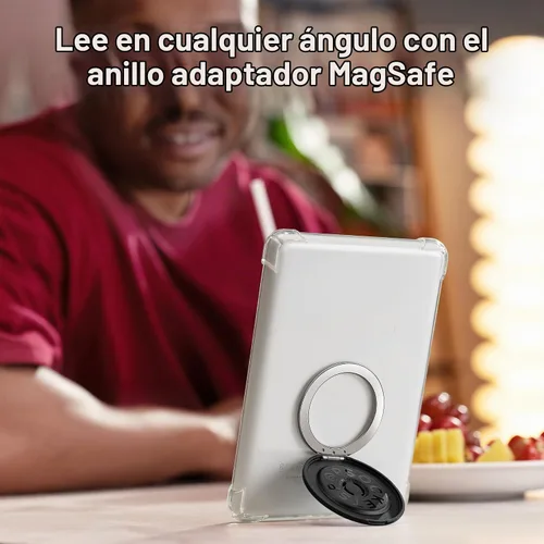 Vista 6 de PopSockets Agarre Kick-Out para MagSafe con soporte integrado de teléfono, ajustable, visualización horizontal o vertical, fuerte sujeción Café