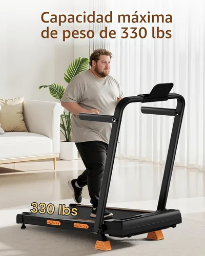 Vista 5 de LONTEK Walking Pad with 15% Incline & Handle Bar, Treadmills for Home Small