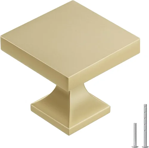 Vista 11 de Homdiy Paquete de 5 tiradores para gabinete color negro mate, manijas de zinc de aleación para cajones y aparadores, accesorios de cocina