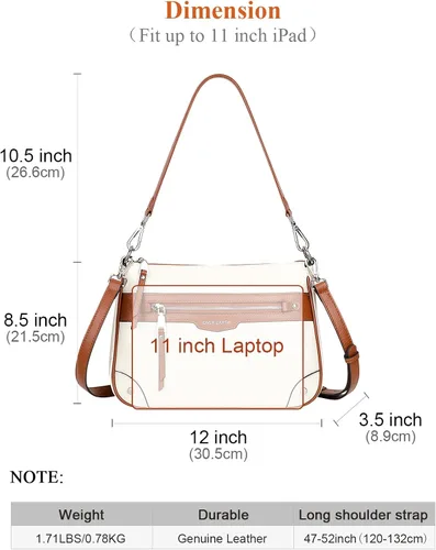 Vista 5 de Over Earth Bolsos cruzados de cuero para mujer, bolsos pequeños tipo hobo para mujer