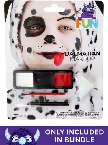 Vista 3 de Fun Costumes Disfraz de dálmata para niños pequeños, 2T, color blanco