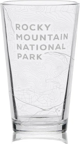 Vista 9 de ASPEN COLORADO - Vaso de pinta grabado Gran idea de regalo de mapa de topografía de montaña de estación de esquí