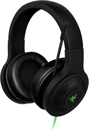 Vista 2 de Auriculares para juego Razer Kraken 7.1 Chroma Sound USB 7.1 sonido envolvente con micrófono digital retráctil e Iluminación Chroma, Negro