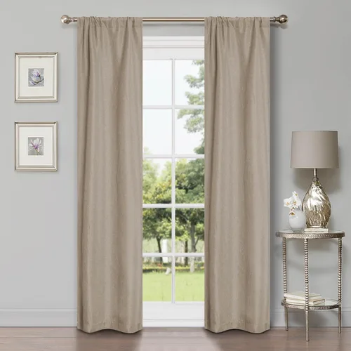 Vista 33 de BNM - Paneles de cortinas opacas para oscurecer la habitación, cortinas para cocina, dormitorio, oficina, ventanas de sala de estar, detalles