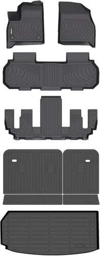 Vista 94 de HAFIDI® - Tapetes para auto con almacenamiento debajo del asiento, para todo clima, antideslizantes, de elastómero termoplástico, para la primera