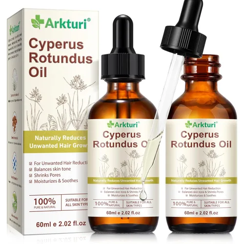 Vista 10 de Aceite Cyperus Rotundus, aceite Cyperus Rotundus para depilación, reduce el crecimiento no deseado del cabello, hidrata la piel calmante, encoge
