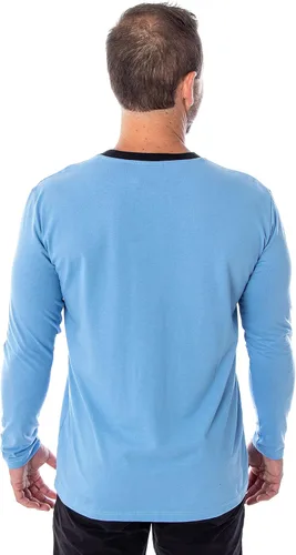 Vista 3 de Star Trek The Original Series - Camiseta de manga larga para hombre, Capitán Kirk, Spock
