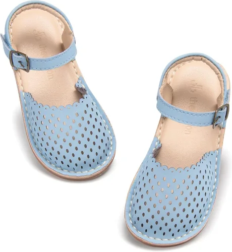 Vista 134 de THEE BRON Sandalias cómodas para niñas, zapatos para niños, sandalias rellenas